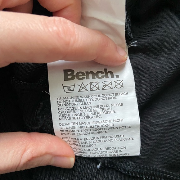 Bench XL polyester black and turquoise hooded jacket - Picture 9 of 9